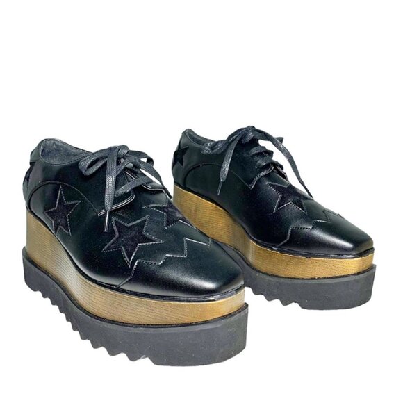 JESSICA BUURMAN Super Tall Platform Vegan Leather Oxfords - Picture 2 of 8